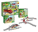 LEGO Duplo Dampfeisenbahn Set: ab 2 Jahren, 10874 Dampfeisenbahn + 10872 Eisenbahnbrücke...