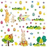 RUYUUEQ Tumblr Sticker Set Ostern Wandaufkleber Kühlschrank Fensterglas Dekoration...