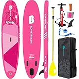 BAX ASTRONAVE Inflatable Stand Up Paddle Board 10.6 | 6 Inch Thick Stable Pink...