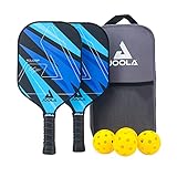 JOOLA Unisex-Erwachsene Blue Lightning Pickleball Paddel-Set, blau