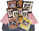 Barbecue Party Grillpaket mit Bratwürsten, Grillfleisch Steak mariniert, Käsegriller,...