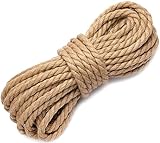 JUTESEIL 8mm 10m 100% Natur Deko Seil Kordel Jute Hanfseil Naturfasern Juteschnur Tau...