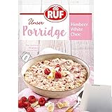 RUF Porridge Himbeer White Choc (65g Beutel) + usy Block