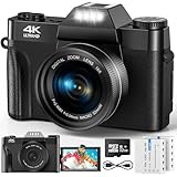 JHAMAL Digitalkamera 4K - Autofokus 56MP Fotokamera UHD Fotoapparat - 3' 180°...