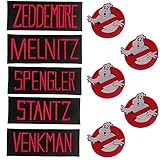 Ghostbuster Set 10 Stück Logo Film Stantz Venkman Melnitz Zeddemore Spengler -...