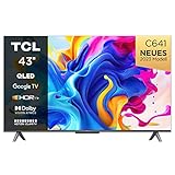 TCL C641 QLED 4K UHD Fernseher 43 Zoll (108cm), 120 Hz Gaming, HDR10+, Dolby Vision, Dolby...