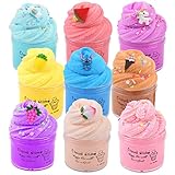 Fluffy Slime Set with 9 Pack Cloud Slime, Soft and Clean, Slime Children's Scented Putty...