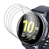 [4 Stück] für Schutzfolie Samsung Galaxy Watch Active 2 44mm Weich TPU Glasschutzfolie,...