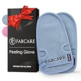 FABCARE Premium Peelinghandschuh gesicht, peeling schwamm 2 Stück - Peeling handschuh...