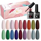 UR SUGAR UV Nagellack Set, 39 Stück Gel Nagellack mit Glossy Matte Top und Base Gel Coat...