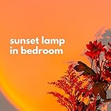 sunset lamp in bedroom