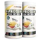 Vegan Protein VANILLE 2x750g - V-Protein 4K Blend - Unglaublich lecker & cremig...