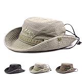 Lanly Fischerhut Sonnenhut Unisex Herren Damen Safari Hut Baumwolle Faltbar...