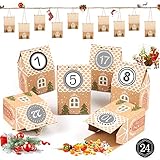 Adventskalender zum Befüllen, 24 Adventskalender Häuser, Adventskalender Selber Basteln...