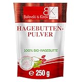 100% Bio Glutenfrei Hagebuttenpulver mit Vitamin C und pflanzlichen Omega-3- und...