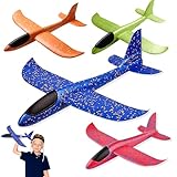 ELF-GRETTER Styroporflieger Kinder, 4 Stück Flugzeug Spielzeug Kinder Styropor...