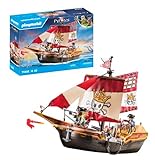 PLAYMOBIL Pirates 71418 Piratenschiff, aufregende Abenteuer auf hoher See, mit...