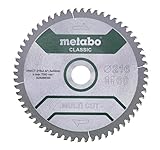 Metabo Sägeblatt Multi Cut - Classic, 216 x 2,4/1,8 x 30, Z60 FZ/TZ, 5° neg....