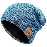 COTOP Mütze Bluetooth Herren, Winter Beanie mit Kopfhörer, Warme Fleece Strickmütze...