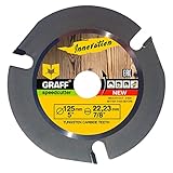 GRAFF SPEEDCUTTER Holz Sägeblatt 125 mm - Trennscheibe Holz - Kreissägeblatt...