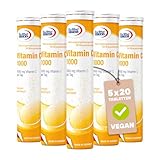 Vitamin C 1000 Brausetabletten hochdosiert | Nahrungsergänzung zur optimalen...