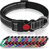 Taglory Hundehalsband, Weich Gepolstertes Neopren Nylon Hunde Halsband für Mittlere...