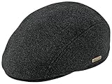 Sterkowski Warm Petersham Schiebermütze mit Ohrenklappe Flat Cap 60 Anthrazit