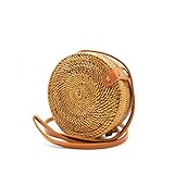 Mienloco Rattan Umhängetasche Korbtasche Handtasche (R2)