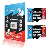 Cloudisk MicroSD-Speicherkarte, SDHC, U1, C10, 16 GB, 2 Stück