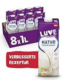 LUVE Lupinen Drink Natur 8 x 1 Liter - Neue Rezeptur - Pflanzlicher Milchersatz...