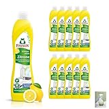 Frosch Scheuermilch Zitrone 500 ml, 10er Pack (10 x 500 ml) und Celexqua...