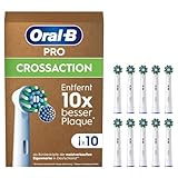 Oral-B Pro CrossAction Aufsteckbürsten für elektrische Zahnbürste, 10 Stück,...