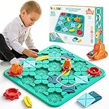 burgkidz Logischer Straßenbauer für Kinder, Logik Puzzle Labyrinth Brettspiele...