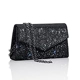 GEGELE Glitzernde Abendtaschen für Damen, Glitzer, Strass, Clutch, Geldbörse für Party,...