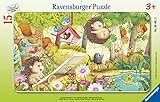 Ravensburger Kinderpuzzle - 05661 Lustige Gartentiere - 15 Teile Rahmenpuzzle...