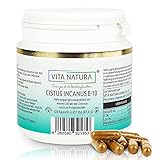 VITA NATURA Cistus Incanus Extrakt Kapseln - 600 mg mit 10% Polyphenolgehalt -...