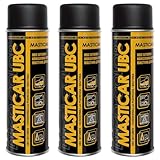 Deco Color 3er Sparpack Masticar 500ml Unterbodenschutz-Spray auf Bitumen-Basis