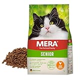 MERA Cats Senior Huhn (2kg), Trockenfutter für sensible Katzen, getreidefrei &...