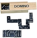 alles-meine.de GmbH 29 TLG. Set - Legespiel Domino Spiel - aus Holz - incl. Holzkasten -...