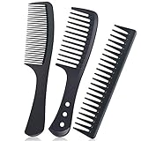 URAQT Breiter Zahnkamm Kit, 3PCS Profi Friseur Kamm, Barbier Haarstyling Salon...