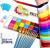 NPHIKAS Face Bodypainting Farben Set,20 Gesicht Body Painting Öl, Sicher Körperfarben...