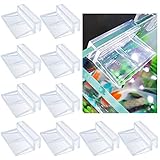 Chudian 10 Stück Glasabdeckungs-Clips für Aquarien, Acryl Aquarium Glasabdeckung Halter...