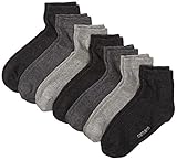 Camano Herren 3023 Ca-Soft Quarter 7 Paar Socken, Grau (Grey Combi 49),...