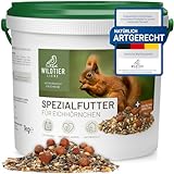 wildtier liebe Eichhörnchenfutter 1kg für Eichhörnchen & Streifenhörnchen I...