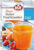 RUF Gelier-Fruchtzucker 3 zu 1, Gelierpulver und Zucker kombiniert, nur Früchte oder...