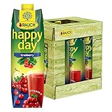 Rauch Happy Day Cranberry | herb-trockener Geschmack |mit fruchtigem Apfel verfeinert |...