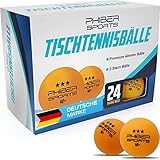 PHIBER-SPORTS Premium Tischtennisbälle - 3 Stern 40+ [24 Stück] Orange –...