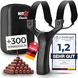 HITX® Zwille Steinschleuder Profi Bundle Set | Für Große Hände & Einfacher...