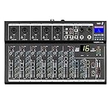 Weymic F7-Pro Professioneller Mixer | 7-Kanal 2-Bus Mischpult/w...