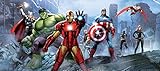 AG Design FTDh 0628 Avengers Marvel, Papier Fototapete Kinderzimmer - 202x90 cm - 1 Teil,...